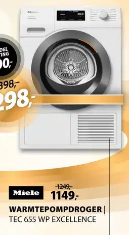 Expert Miele Warmtepompdroger TEC 655 WP excellence aanbieding