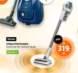 Expert Miele Steelstofzuiger | duoflex HX1 nordic blue aanbieding