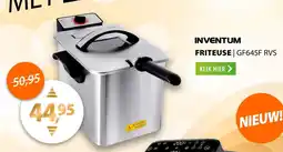 Expert Inventum friteuse GF645F RVS aanbieding