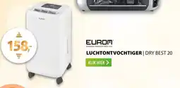 Expert Eurom luchtontvochtiger | dry best 20 aanbieding