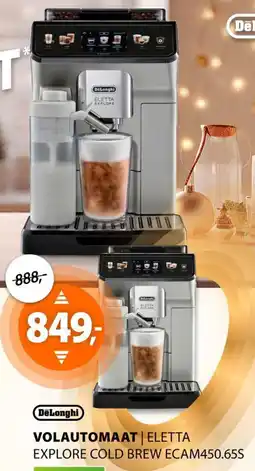 Expert Delonghi volautomaat | eletta explore cold brew ECAM450.65S aanbieding
