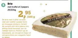 Spar Brie met truffel of 3 pepers aanbieding