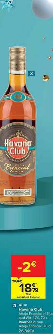 Carrefour Rum Havana Club aanbieding