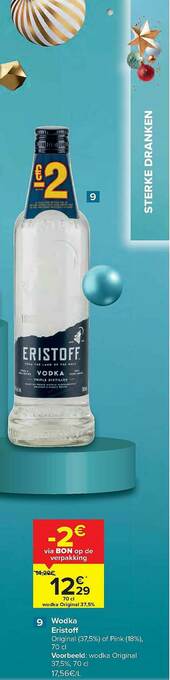 Carrefour Wodka Eristoff aanbieding