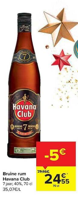 Carrefour Bruine Rum Havana Club aanbieding