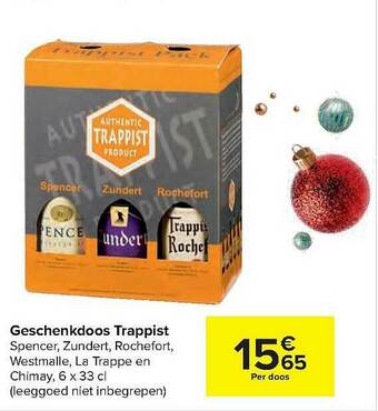 Carrefour Geschenkdoos Trappist aanbieding