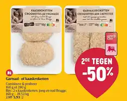 Delhaize Garnaal of kaaskroketten aanbieding