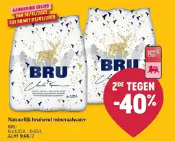 Delhaize Natuurlijk bruisend mineraalwater aanbieding