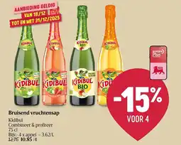 Delhaize Bruisend vruchtensap aanbieding