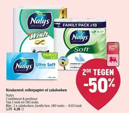 Delhaize Keukenrol, toiletpapier of zakdoeken aanbieding
