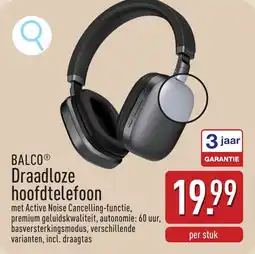 ALDI Balco draadloze hoofdtelefoon aanbieding