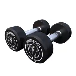Decathlon Dumbbell set 10 kg - Halterset - 2x5 kg - Dumbells - Gietijzer aanbieding