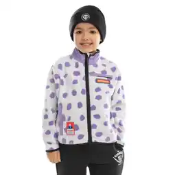 Decathlon Kinderen Wintersport Jongens fleecejas Popsicle Wit aanbieding
