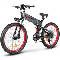 Decathlon Opvouwbare elektrische fiets SAMEBIKE LO26 Plus 26 met 48V 15Ah accu aanbieding