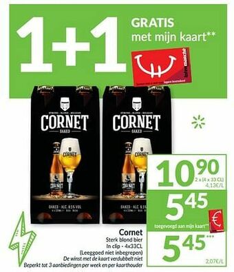 Intermarché Cornet sterk blond bier aanbieding