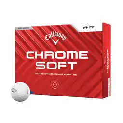 Decathlon Doos met 12 Callaway Chrome Soft-golfballen, Kleur: wit, NEW aanbieding