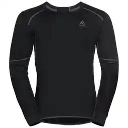 Decathlon ODLO Shirt Ronde Hals Lange Mouwen Active X-Warm Eco Sporttrui ZWART L aanbieding