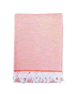 Decathlon FIJNE STREEP PESTAMAL 100x180 MET TERRY aanbieding