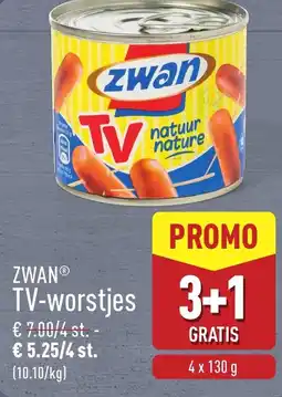 ALDI Zwan TV-worstjes aanbieding