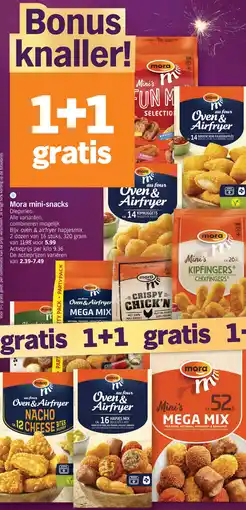 Albert Heijn Mora mini-snacks aanbieding