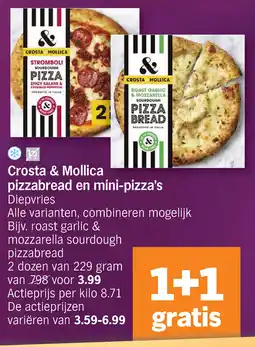 Albert Heijn Crosta & Mollica pizzabread en mini-pizza's aanbieding