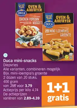 Albert Heijn Duca Mini Snacks aanbieding
