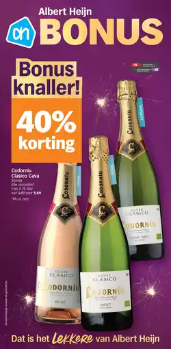 Albert Heijn Codorníu Clasico Cava aanbieding