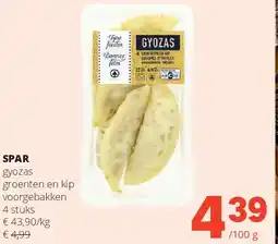 Spar SPAR gyozas groenten en kip voorgebakken 4 stuks aanbieding