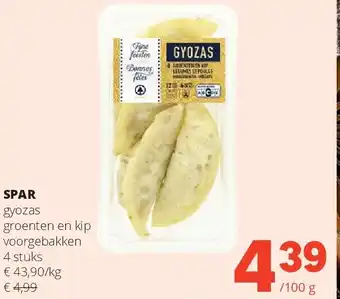 SPAR gyozas groenten en kip voorgebakken 4 stuks