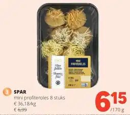 Spar SPAR mini profiteroles 8 stuks aanbieding