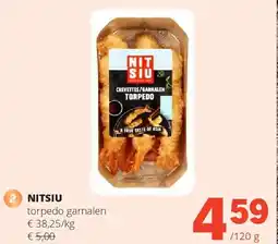Spar NITSIU torpedo garnalen aanbieding