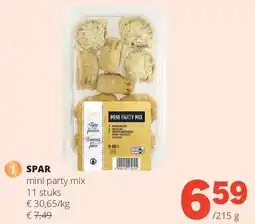Spar SPAR mini party mix 11 stuks aanbieding