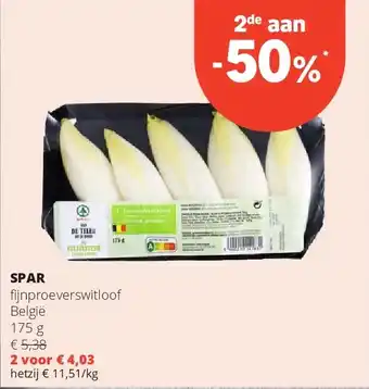 SPAR fijnproeverswitloof België 175 g