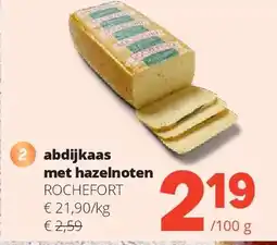 Spar abdijkaas met hazelnoten aanbieding