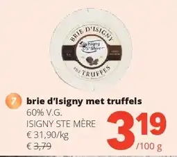 Spar brie d’Isigny met truffels aanbieding