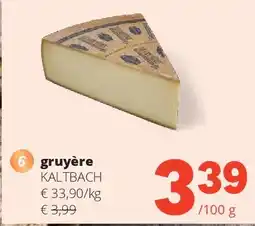 Spar gruyère KALTBACH aanbieding