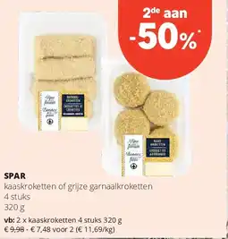 Spar SPAR kaaskroketten 4 stuks 320 g aanbieding