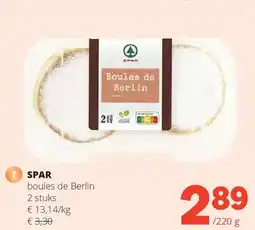 Spar SPAR boules de Berlin 2 stuks aanbieding