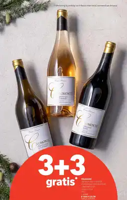 Spar Clomonté IGP pays d’oc Frankrijk chardonnay colombard wit, cabernet-syrah rood of rosé 75 cl aanbieding