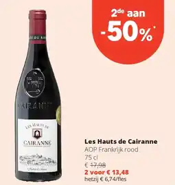 Spar Les Hauts de Cairanne AOP Frankrijk rood 75 cl aanbieding