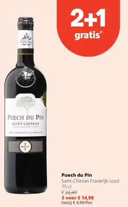Spar Puech du Pin Saint-Chinian Frankrijk rood 75 cl aanbieding