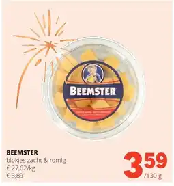 Spar BEEMSTER blokjes zacht & romig aanbieding