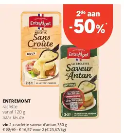 Spar ENTREMONT raclette saveur d’antan 350 g aanbieding