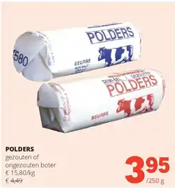 Spar POLDERS gezouten of ongezouten boter aanbieding