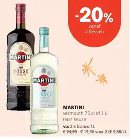 Spar MARTINI bianco 1L aanbieding