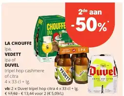 Spar Duvel tripel hop citra 4 x 33 cl + lg aanbieding