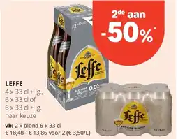 Spar LEFFE blond 6 x 33 cl aanbieding