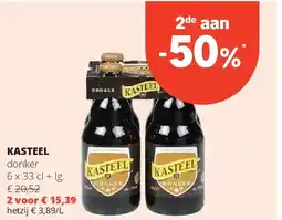 Spar KASTEEL donker 6 x 33 cl + lg aanbieding