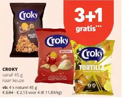 Spar CROKY naturel 45 g aanbieding