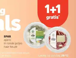Spar SPAR apero in ronde potjes naar keuze aanbieding